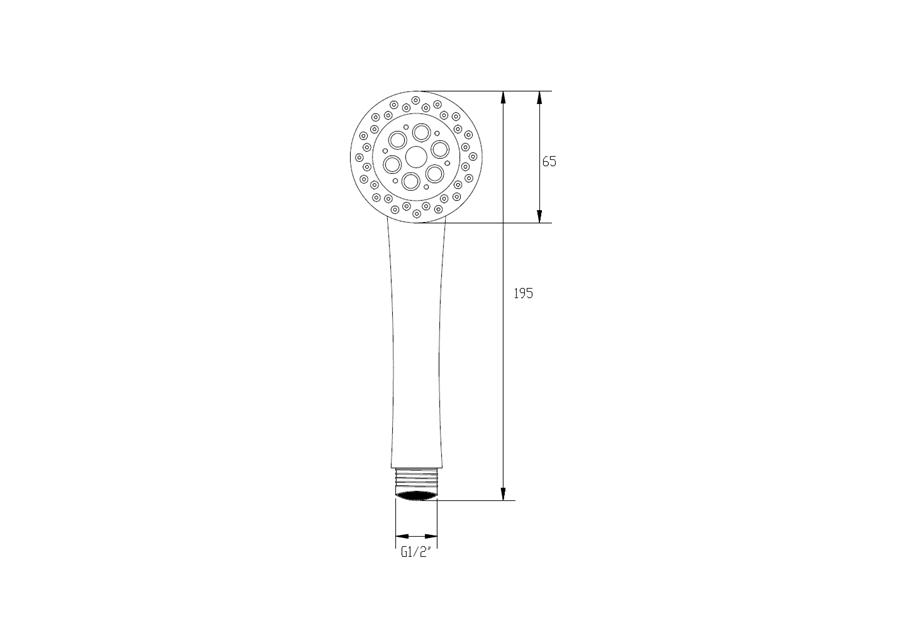 Zdjęcie: Słuchawka natryskowa 3F Klio chrom INVENA