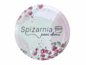 Komplet 10 zakrętek z napisem Spiżarnia Pani Domu fi 82 6-zaczepowych ALTOM DESIGN