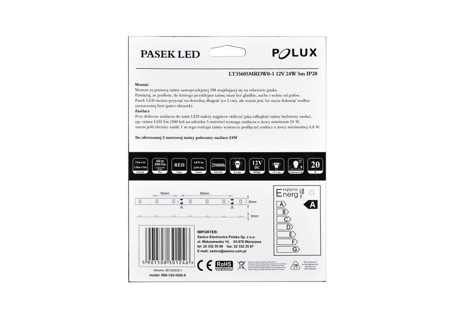Zdjęcie: Pasek LED 1 5m IP20 POLUX