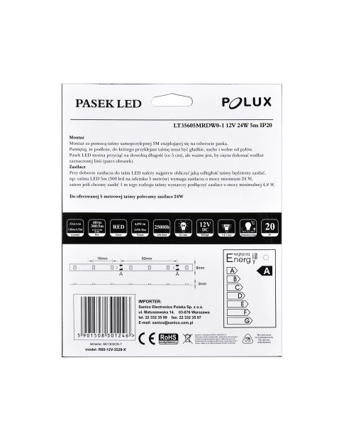 Zdjęcie: Pasek LED 1 5m IP20 POLUX