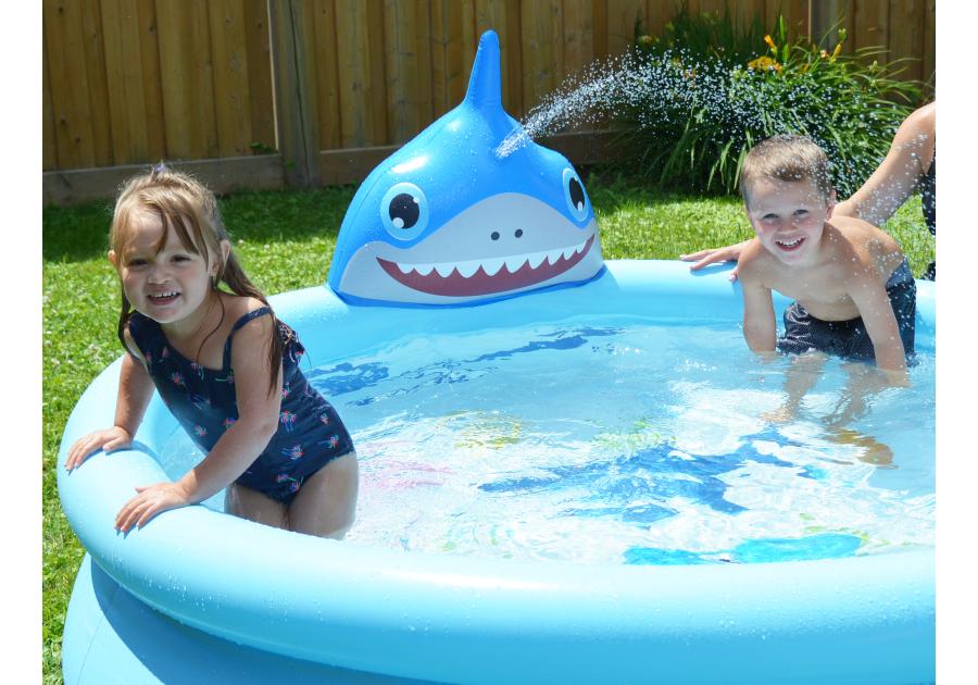Zdjęcie: Basen dziecięcy z natryskiem Rekin 3D 190x47 cm SUN CLUB