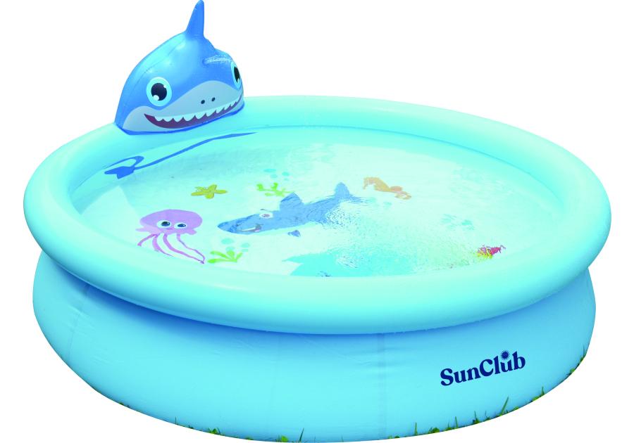 Zdjęcie: Basen dziecięcy z natryskiem Rekin 3D 190x47 cm SUN CLUB