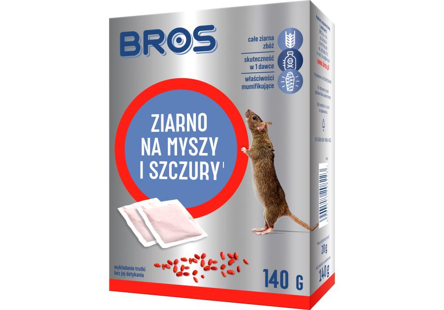 Zdjęcie: Ziarno na myszy i szczury 0,14 kg BROS