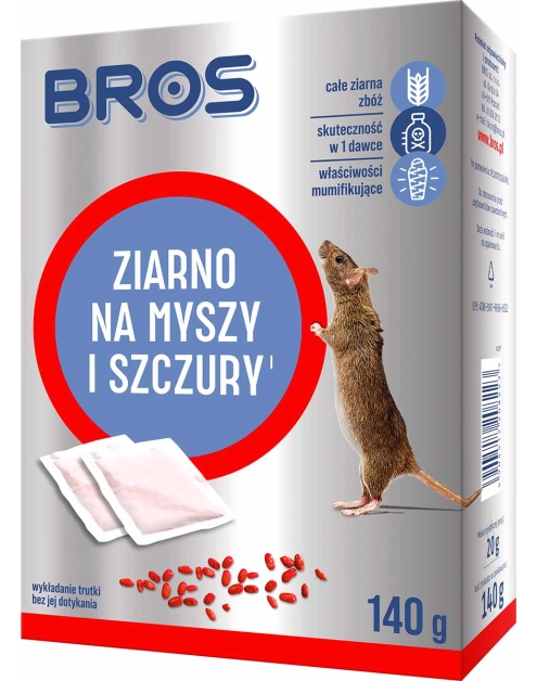 Zdjęcie: Ziarno na myszy i szczury 0,14 kg BROS