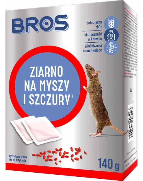 Zdjęcie: Ziarno na myszy i szczury 0,14 kg BROS