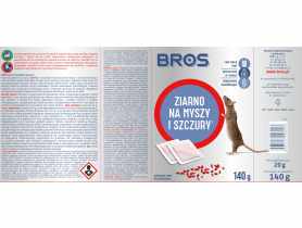 Ziarno na myszy i szczury 0,14 kg BROS