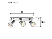 Zdjęcie: Listwa Aje-Blanka 3P E14 3 x 40W ACTIVEJET