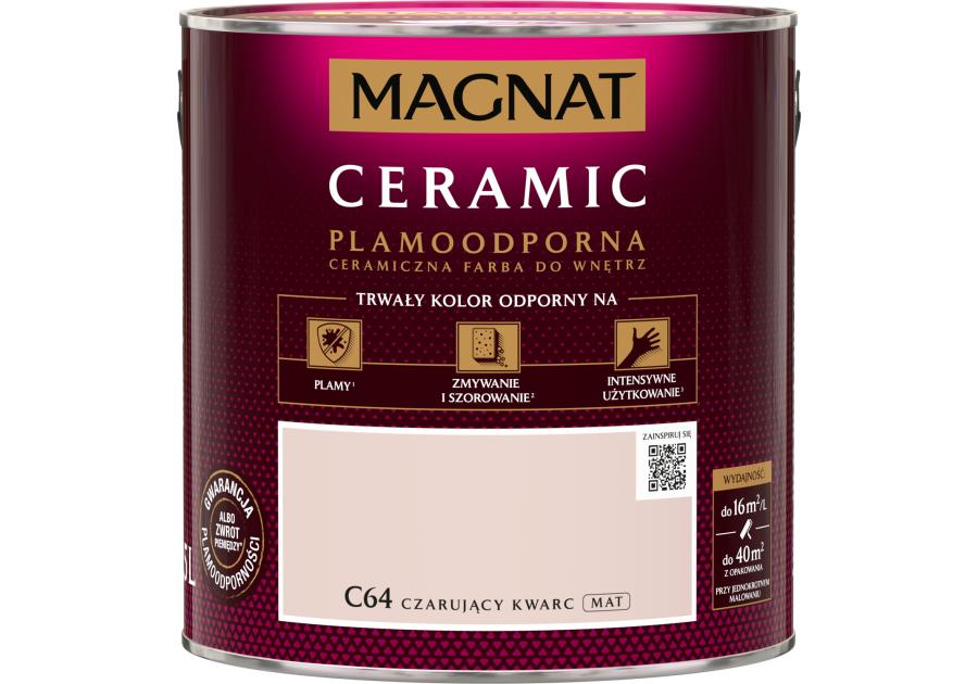 Zdjęcie: Farba ceramiczna 2,5 L czarujący kwarc MAGNAT CERAMIC