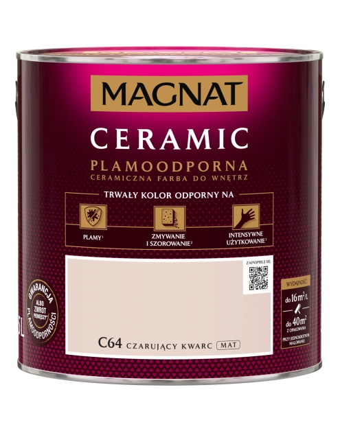 Zdjęcie: Farba ceramiczna 2,5 L czarujący kwarc MAGNAT CERAMIC