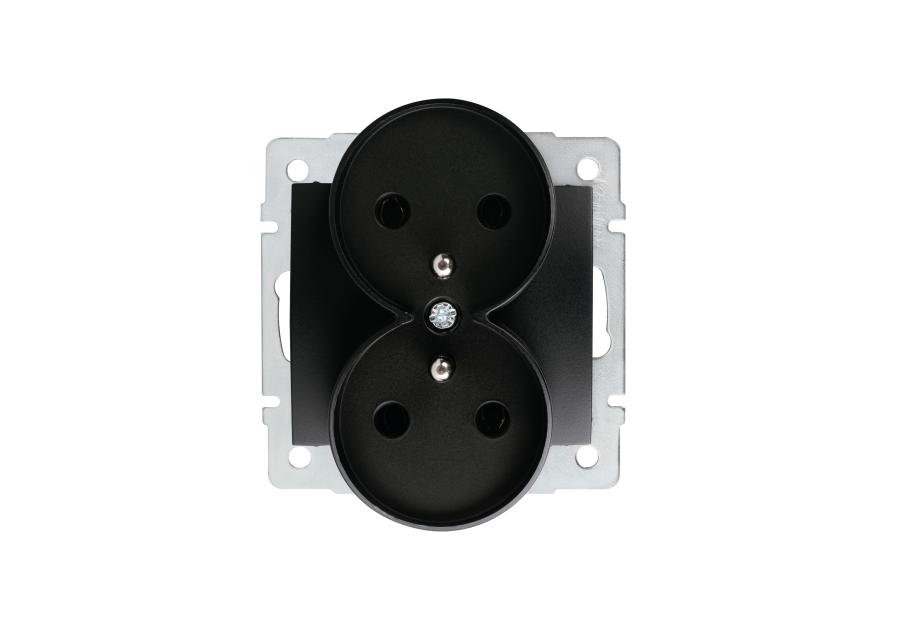 Zdjęcie: Gniazdo podwójne francuskie Logi 02-1253-142 MOWION