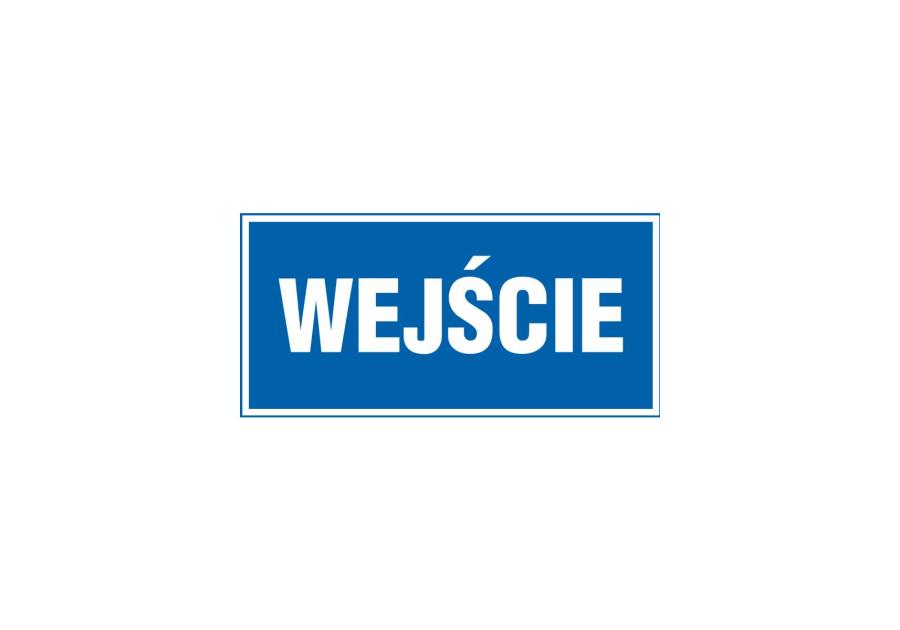 Zdjęcie: Oznaczenie "Wejście" 10x20 cm METRO