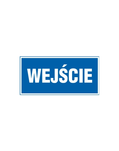 Zdjęcie: Oznaczenie "Wejście" 10x20 cm METRO