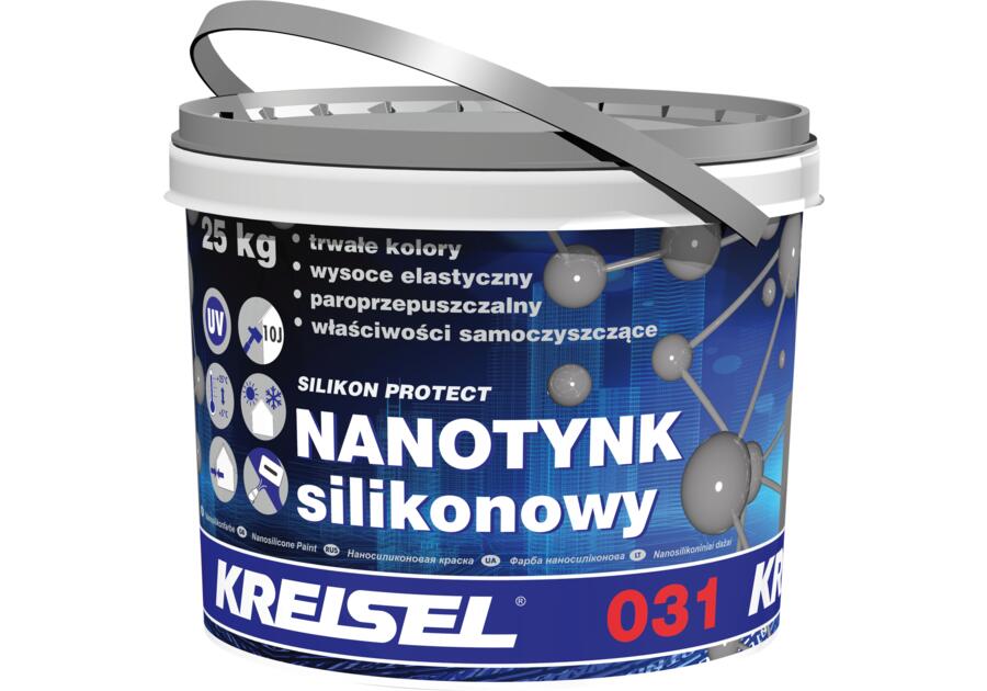 Zdjęcie: Tynk silikonowy Nanotynk 031 biały baranek 25 kg KREISEL