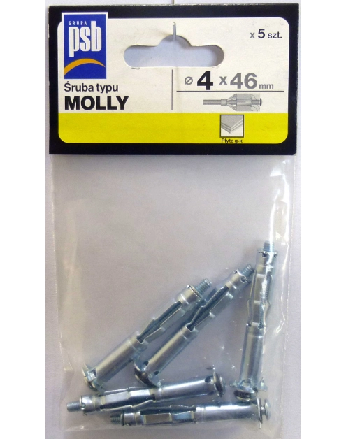 Zdjęcie: Śruba Molly 4x46 mm worek 5 szt. SILA