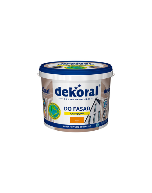 Zdjęcie: Farba fasadowa piaskowa 5 L Polinit DEKORAL