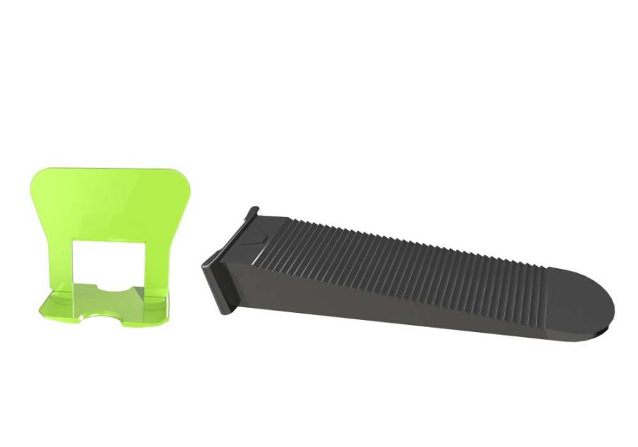 Zdjęcie: Zestaw system no 3 klips/klin do fugi 1 mm opakowanie box 50/50 szt STALCO