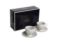Zdjęcie: Zestaw 2 filiżanek do kawy Mariapaula Geometria 220 ml i spodków 15,5 cm Gift Box ALTOMDESIGN