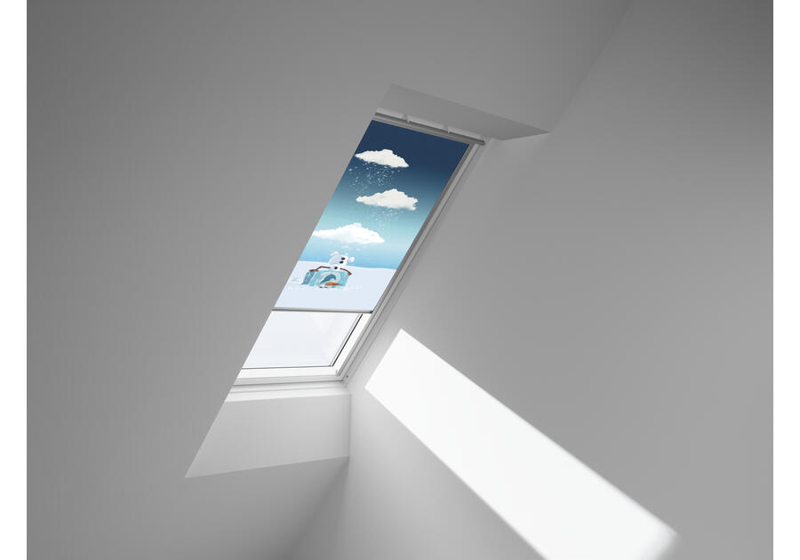 Zdjęcie: Roleta zaciemniająca manualna DKL MK06 4658S Disney VELUX