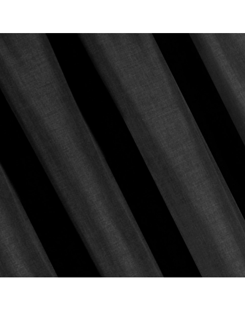 Zdjęcie: Zasłona Amelia 140x270 cm czarna na taśmie EUROFIRANY
