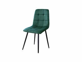 Krzesło tapicerowane Diana zieleń butelkowa TS INTERIOR