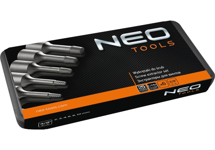 Zdjęcie: Wykrętaki do śrub, zestaw 6 sztuk NEO