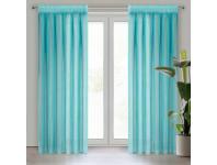 Zdjęcie: Firana gotowa Elpidia na taśmie 140x270 cm turkusowy EUROFIRANY