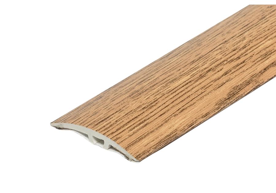 Zdjęcie: Kształtownik PVC wcisk szeroki 40 mm 2w1 L= 2,70 m Dąb Naturalny okleina mat CEZAR