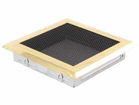 Kratka kominkowa wentylacyjna 16x16 cm mosiądz PARKANEX