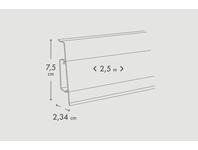Zdjęcie: Listwa przypodłogowa Hi Line Cezar 2,5 m biały mat do malowania CEZAR