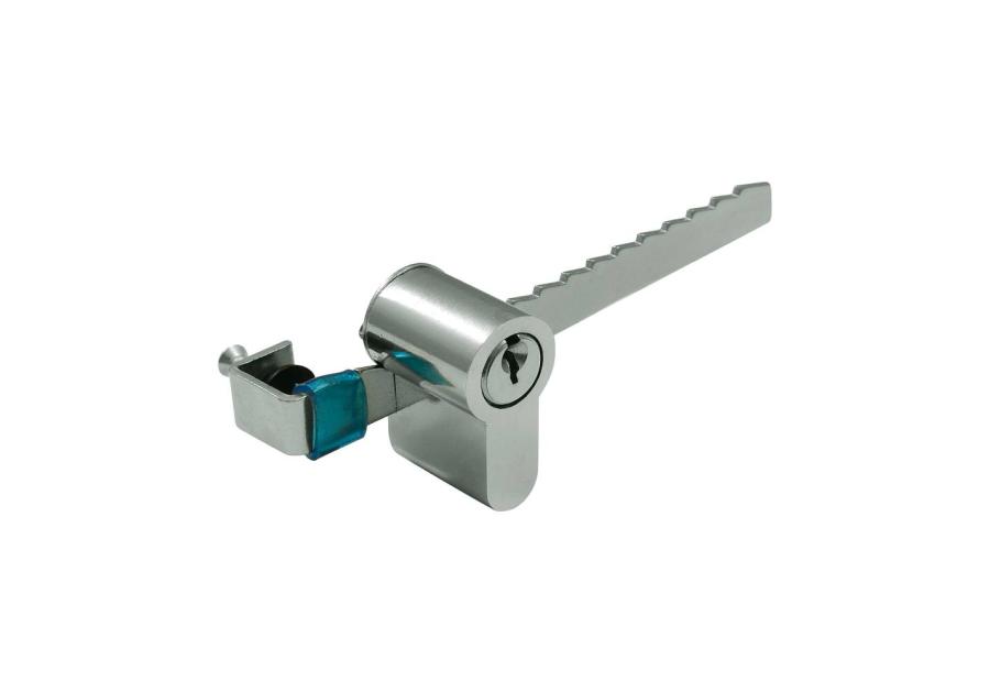 Zdjęcie: Zamek gablotowy, bęben niklowany 80222 LOB