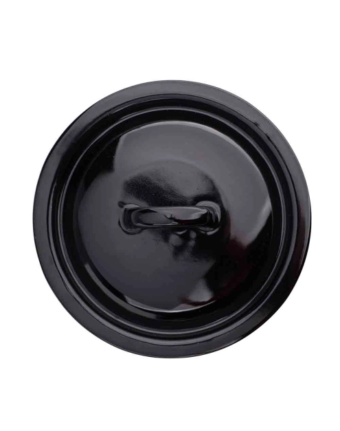 Zdjęcie: Pokrywa emaliowana 24 cm czarna ALTOMDESIGN