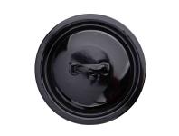 Zdjęcie: Pokrywa emaliowana 24 cm czarna ALTOMDESIGN