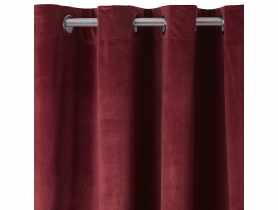 Zasłona velvet gładki pierre burgundowy 140x270 cm CHIC HOME
