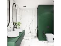 Zdjęcie: Wysoka bateria umywalkowa Glamour czarna INVENA