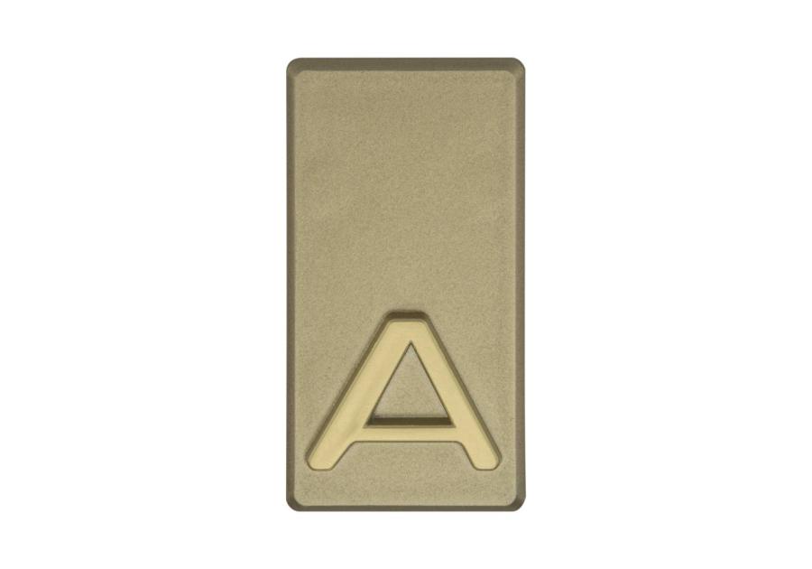 Zdjęcie: Litera PCV samoprzylepna "A" oliwka METRO