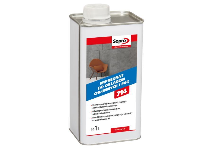Zdjęcie: Impregnat do okładzin chłonnych i fug FS 714 1 L SOPRO