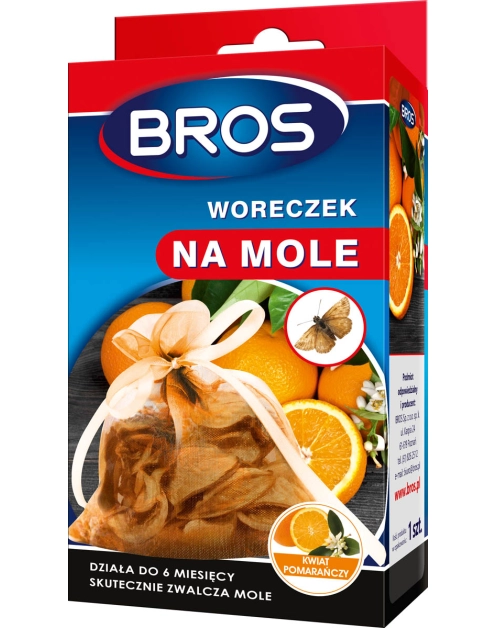 Zdjęcie: Woreczek na mole kwiat pomarańczy BROS