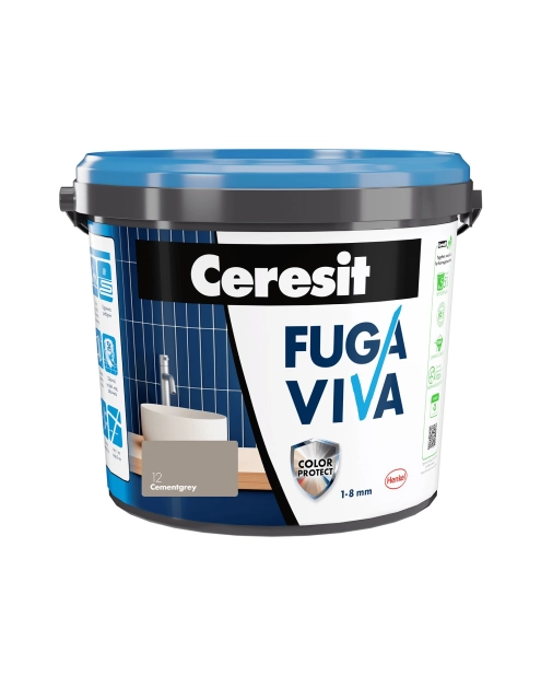 Zdjęcie: Fuga Viva elastyczna cementowa 1-8 mm cementgrey 4 kg CERESIT