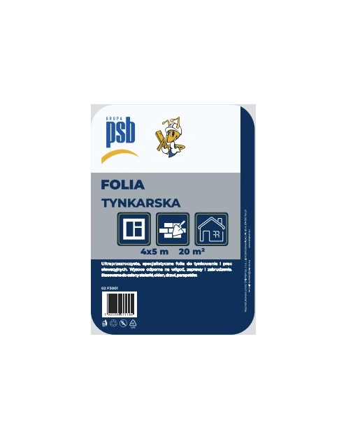 Zdjęcie: Folia tynkarska 4x5 m PSB