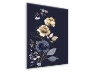 Zdjęcie: Obraz Glasspik Flowers 50x70 cm Gl301 Navy STYLER