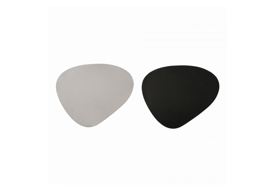 Zdjęcie: Mata stołowa PVC dwustrona 44x37 cm, czarna- jasny popiel ALTOMDESIGN