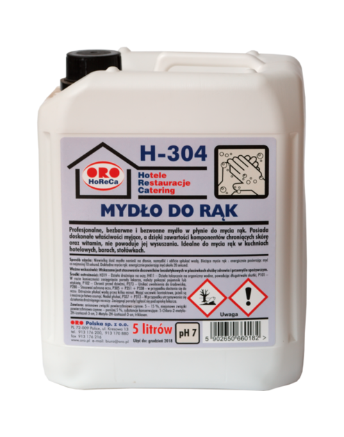 Zdjęcie: Mydło do mycia rąk bezwonne 5 L ORO