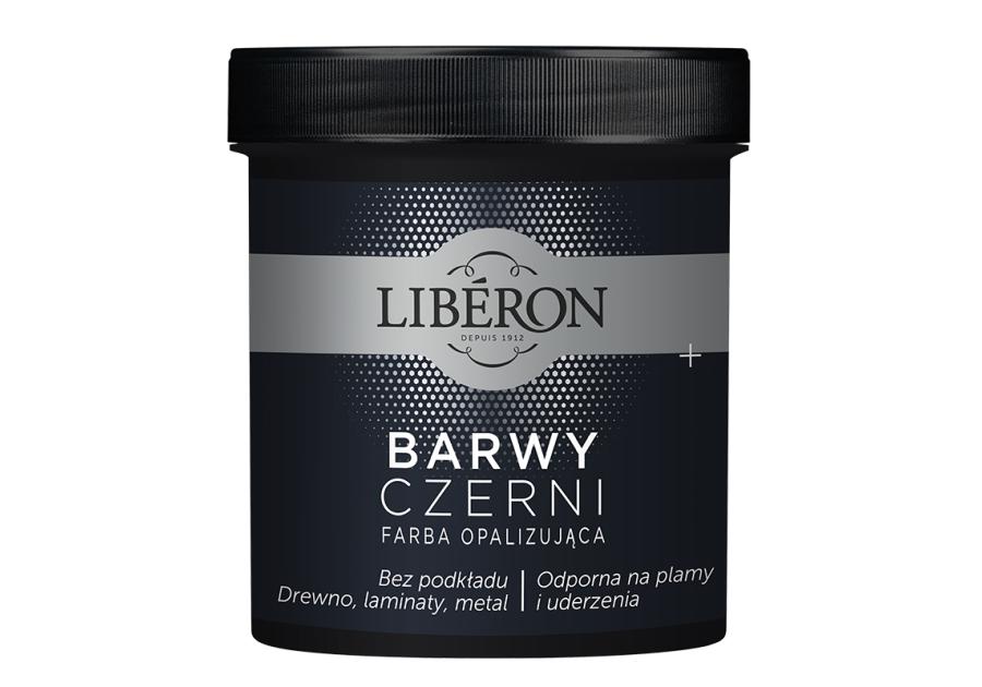 Zdjęcie: Farba do drewna Barwy Czerni czarna purpura mat 0,5 L LIBERON