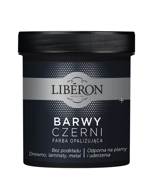 Zdjęcie: Farba do drewna Barwy Czerni czarna purpura mat 0,5 L LIBERON