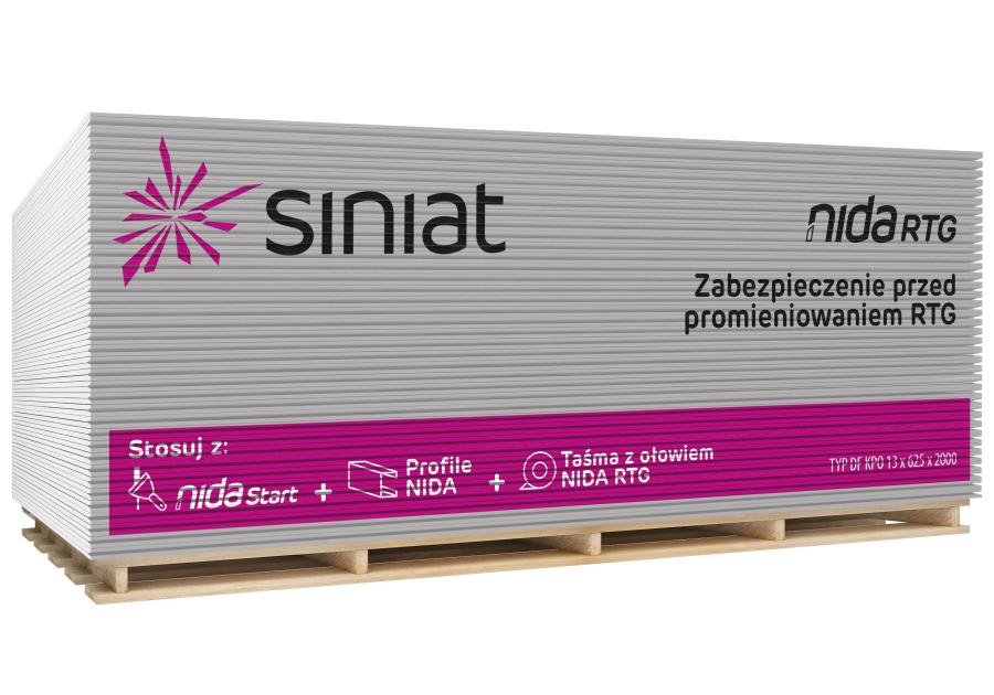 Zdjęcie: Płyta g-k 15,00x625x2000 mm Nida RTG SINIAT
