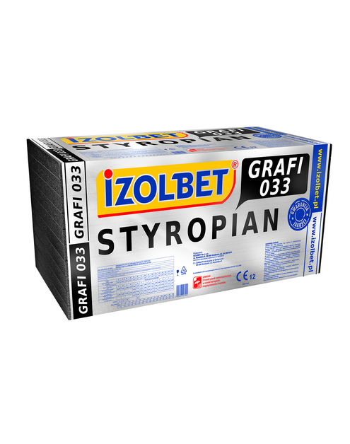 Zdjęcie: Styropian grafitowy 0,033 grubość 200 mm PF04 IZOLBET