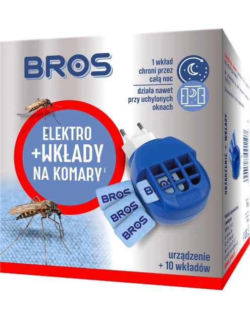 Zdjęcie: Elektryczny odstraszacz komarów elektrofumigator BROS