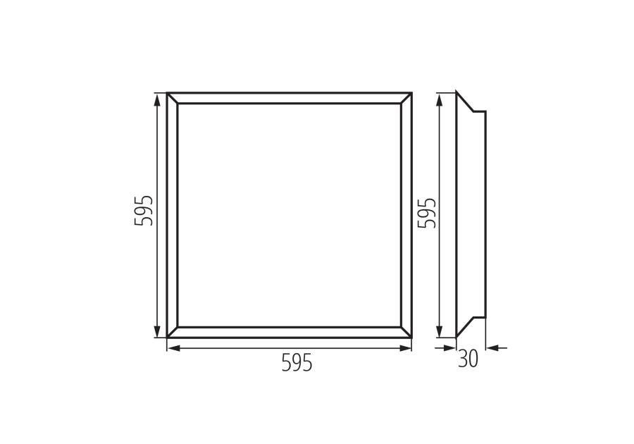 Zdjęcie: Panel LED Barev Eco 36 W 6060NW MILEDO