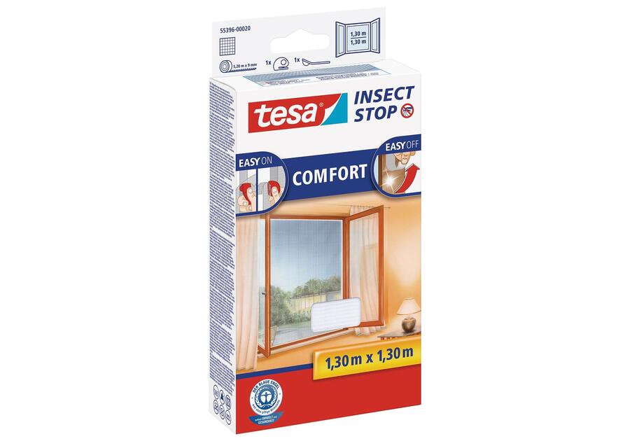 Zdjęcie: Moskitiera do okien dachowych Comfort 1,2x1,4 m, biała TESA