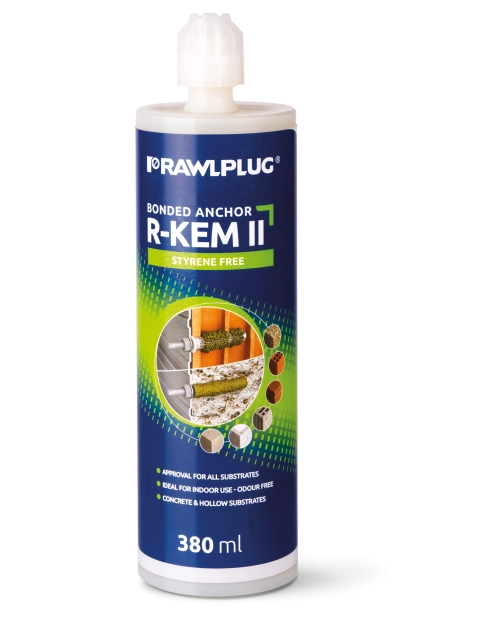 Zdjęcie: Kotwa chemiczna poliestrowa R-KEM-II 175 ml zestaw 11 elementów RAWLPLUG